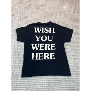 Cactus Jack Men's Black White Astor World Wish You Were Here Crew Neck T-Shirt L